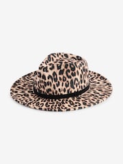 Rockett St George Leopard Print Fedora Animal Hat - Image 6 of 6