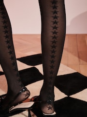 Rockett St George Black Star Stripe Tights - Image 3 of 4