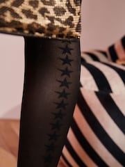 Rockett St George Black Star Stripe Tights - Image 4 of 4