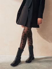 Rockett St George Black Star Sparkle Tights - Image 3 of 3