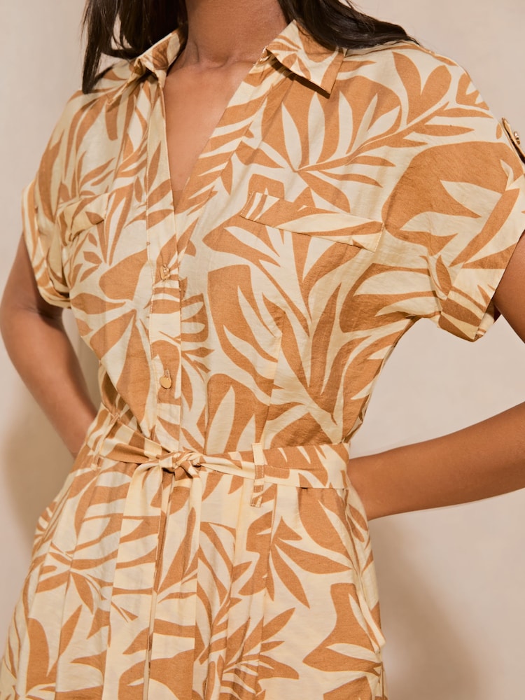 Lipsy Uporabnost Tiskani kratek rokav; s kratkimi rokavi Playsuit - Slika 4 iz 4
