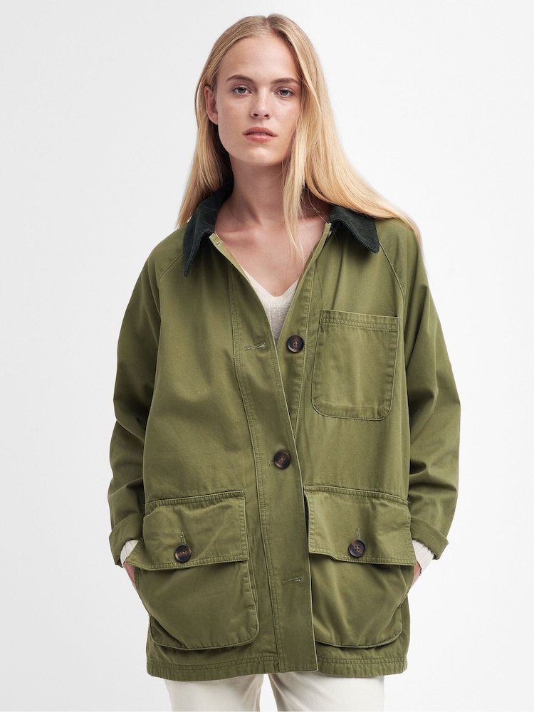 Barbour® Green 100% Cotton Pennycress Jacket - Image 1 of 7