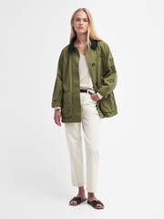 Barbour® Green 100% Cotton Pennycress Jacket - Image 3 of 7