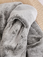 Grey Faux Fur Microwaveable Neck Warmer - Image 4 of 5