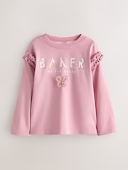 Baker by Ted Baker Berry Pink 3 Pack 3D Butterfly T-Shirts - Image 3 of 10