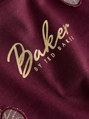 Baker by Ted Baker Berry Pink 3 Pack 3D Butterfly T-Shirts - Image 9 of 10