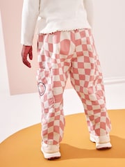 Pink/Cream Checkerboard 100% Cotton Trousers (3mths-7yrs) - Image 3 of 7