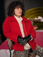 Rockett St George Black and Gold Leather Gloves - Image 2 of 5