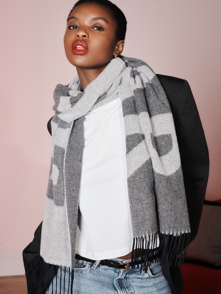 Rockett St George Rockstar Wool Blend Scarf - Image 3 of 6
