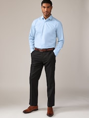 Pink/Blue Regular Fit Easy Care Long Sleeve Single Cuff Smart Shirts 2 Pack - Image 4 of 12