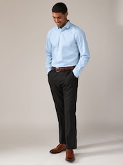 Pink/Blue Regular Fit Easy Care Long Sleeve Single Cuff Smart Shirts 2 Pack - Image 5 of 12
