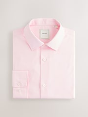 Pink/Blue Regular Fit Easy Care Long Sleeve Single Cuff Smart Shirts 2 Pack - Image 9 of 12