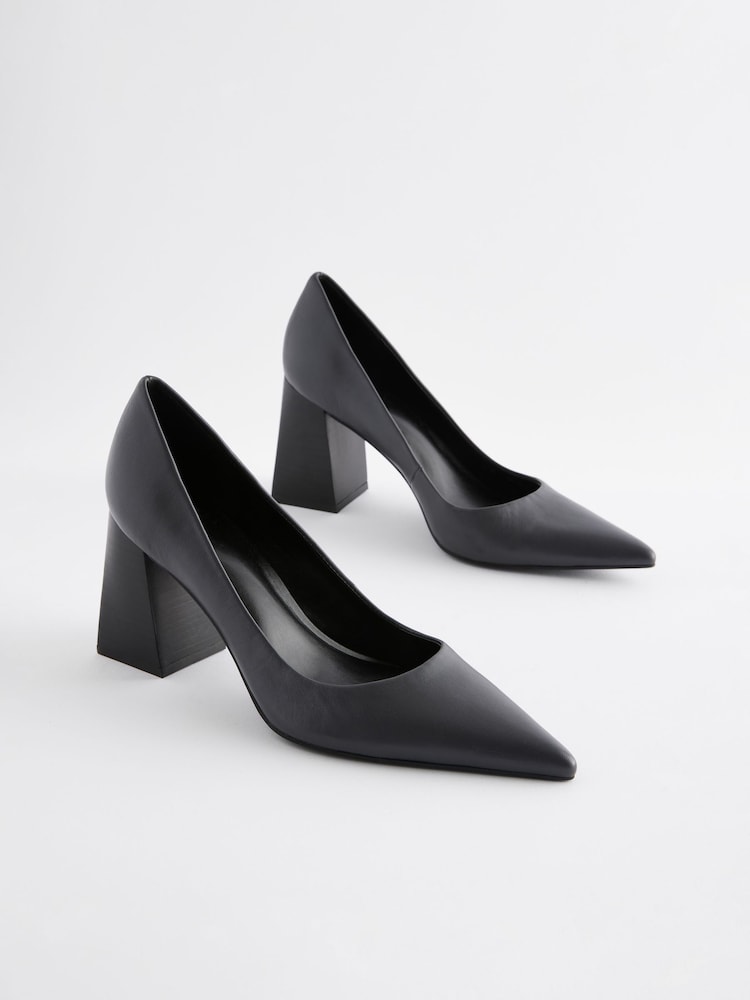 siva - Forever Comfort® Leather Point Toe Block čevlji z visoko peto Courts - Slika 1 iz 7 siva - Forever Comfort® Leather Point Toe Block čevlji z visoko peto Courts - Slika 1 iz 7
