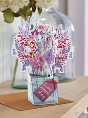 Hallmark Pink 3D Floral Pop Up Happy Mother's Day Card Bouquet - Image 1 of 4