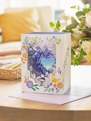 Hallmark Purple and White Mother's Day Card 3D Pop-Up With Light and Music - Image 1 of 4