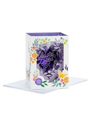 Hallmark Purple and White Mother's Day Card 3D Pop-Up With Light and Music - Image 2 of 4