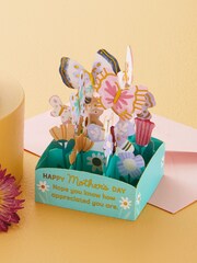 Hallmark Green Mini Mother's Day Card 3D Pop-Up Butterflies - Image 1 of 4