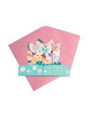 Hallmark Green Mini Mother's Day Card 3D Pop-Up Butterflies - Image 3 of 4