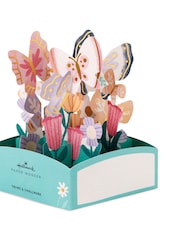 Hallmark Green Mini Mother's Day Card 3D Pop-Up Butterflies - Image 4 of 4