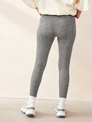 Grey Marl Ribbed Seamless High Waist Leggings - Image 2 of 4
