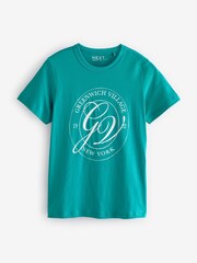 Green Essential Pure 100% Cotton Short Sleeve Crew Neck T-Shirt - Image 5 of 7