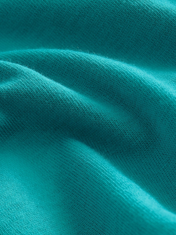 Green Essential Pure 100% Cotton Short Sleeve Crew Neck T-Shirt - Image 7 of 7