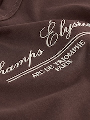 Коричнево-шоколадный - Essential Pure 100% Cotton Short Sleeve Crew Neck T-Shirt - Image 6 of 6