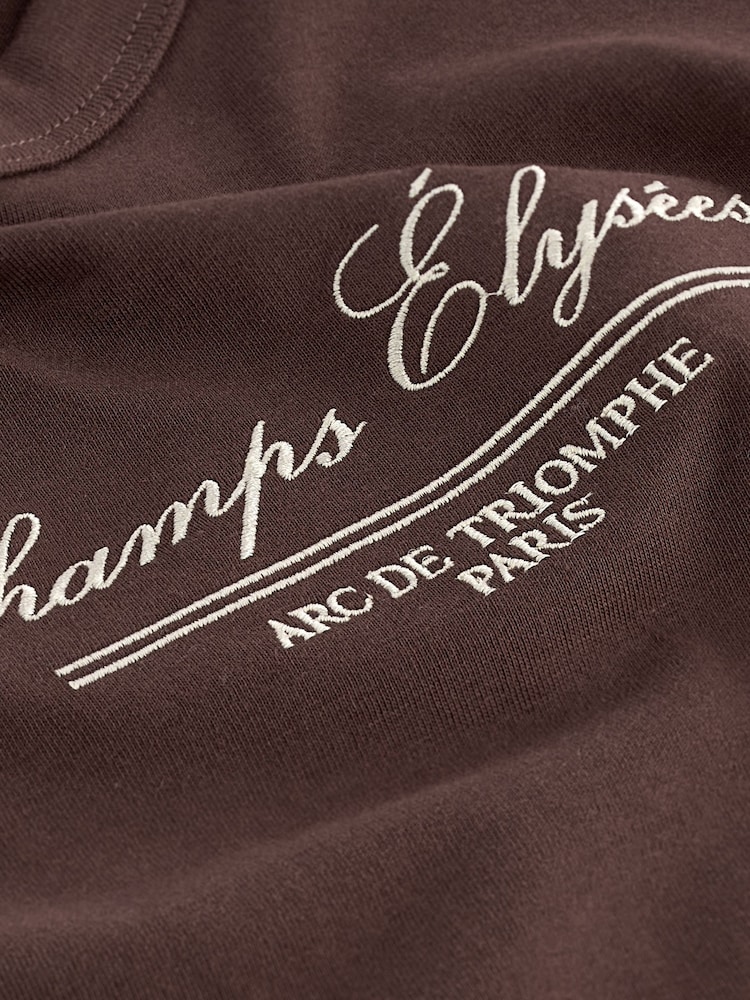 Коричнево-шоколадный - Essential Pure 100% Cotton Short Sleeve Crew Neck T-Shirt - Image 6 of 6