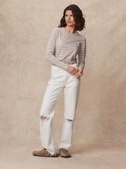 Neutral Essential Long Sleeve Crew Neck 100% Cotton T-Shirt - Image 2 of 4