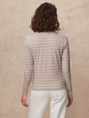 Neutral Essential Long Sleeve Crew Neck 100% Cotton T-Shirt - Image 3 of 4