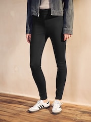Black/Blue Full Length Jersey Denim Leggings 2 Pack - Image 6 of 11