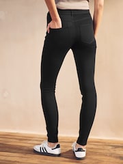 Black/Blue Full Length Jersey Denim Leggings 2 Pack - Image 7 of 11