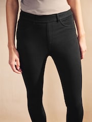 Black/Blue Full Length Jersey Denim Leggings 2 Pack - Image 8 of 11
