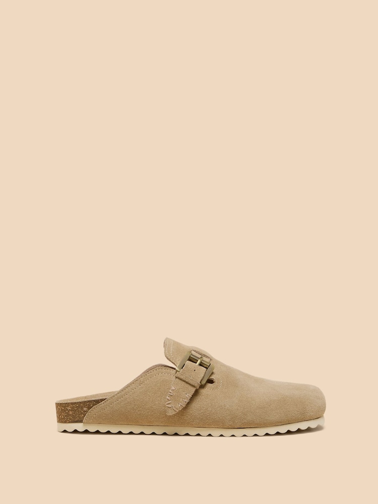 White Stuff Myrtle Suede Slip On Mules - Slika 1 iz 4