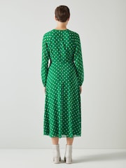 Lk Bennett Addison Gepunktetes Midikleid - Bild 2 von 3