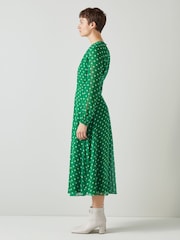Lk Bennett Addison Gepunktetes Midikleid - Bild 3 von 3