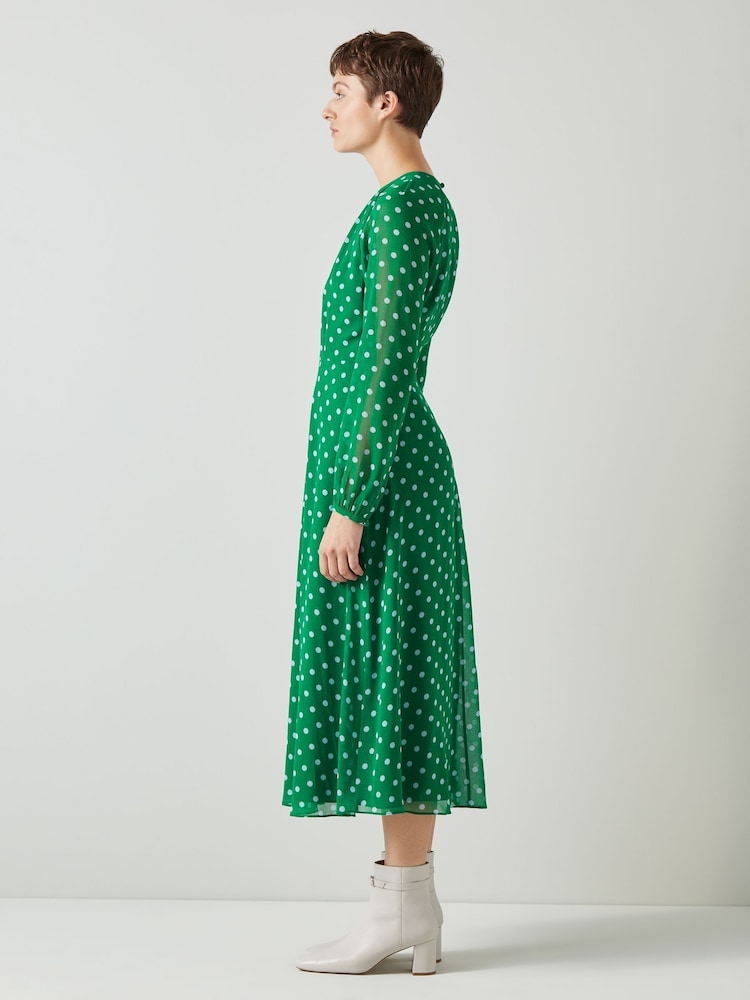 Lk Bennett Addison Gepunktetes Midikleid - Bild 3 von 3