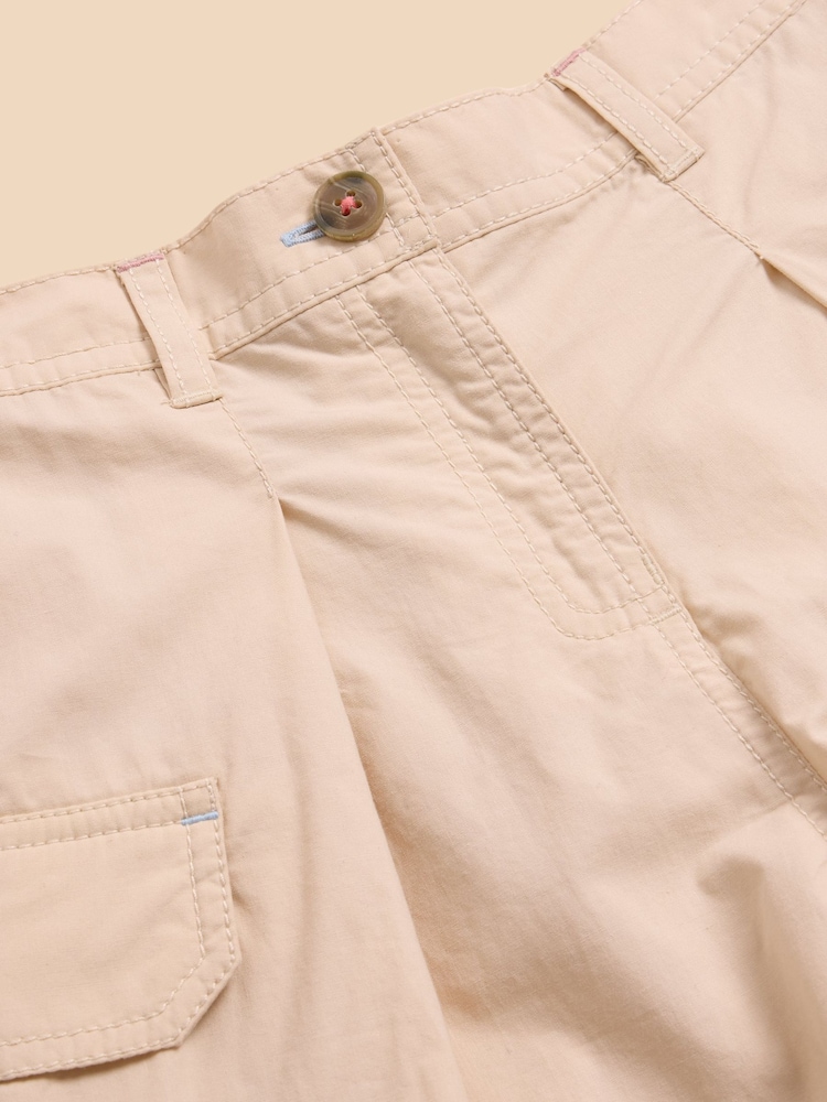 White Stuff Natural 100% Cotton Colette Cargo Shorts - Image 3 of 3