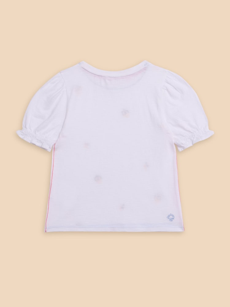 White Stuff White Embroidered Lemon 100% Cotton T-Shirt - Image 2 of 3 White Stuff White Embroidered Lemon 100% Cotton T-Shirt - Image 2 of 3