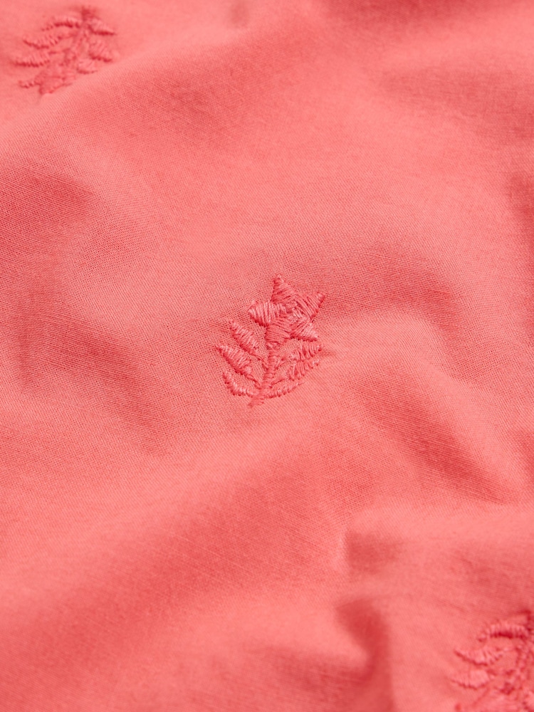 White Stuff Red Tie Hem 100% Cotton T-Shirt - Image 3 of 3