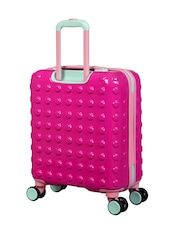 IT Luggage Natural Bobble Bloc Raspberry Rose Kiddies Suitcase Set - Image 4 of 8