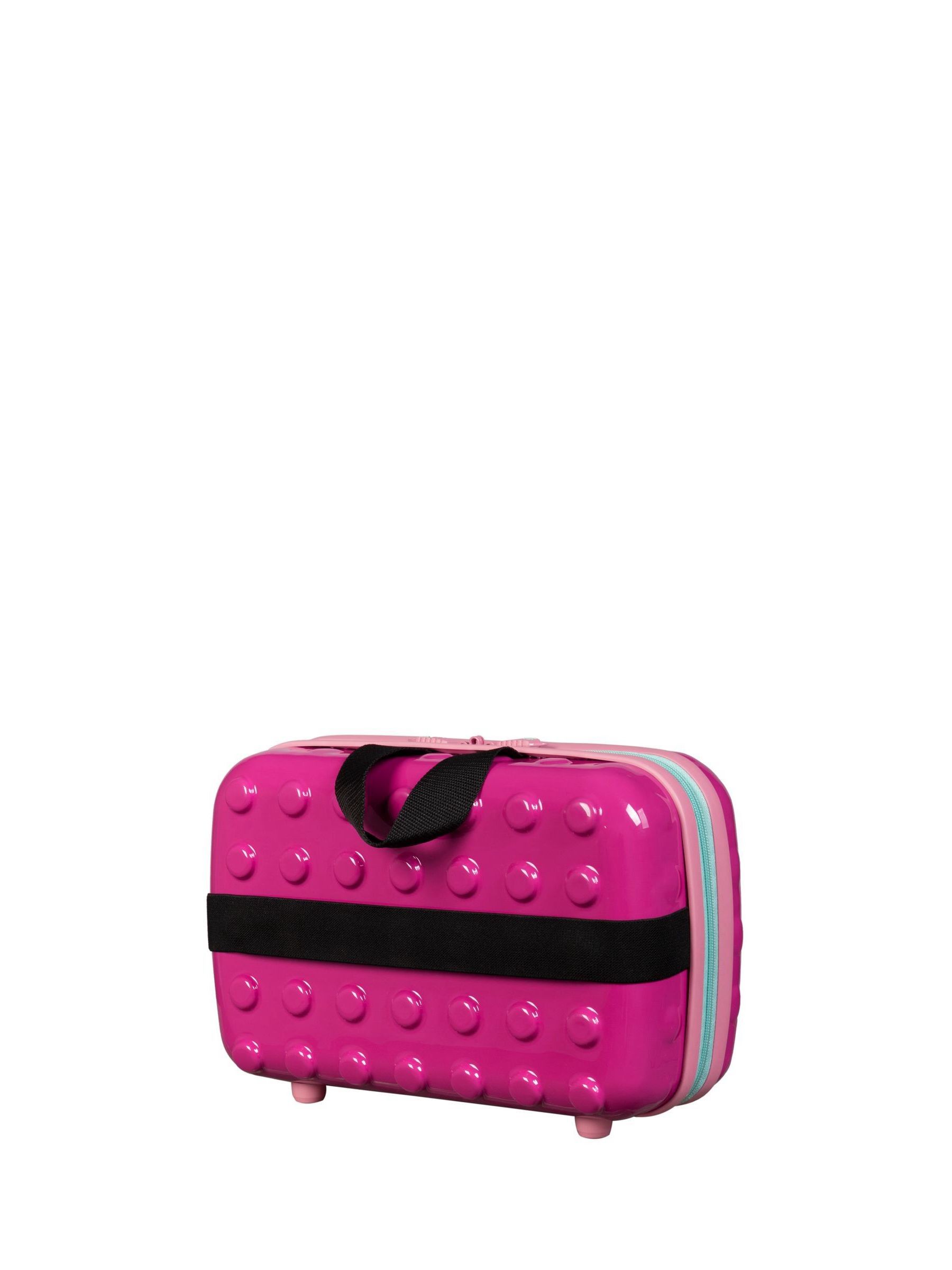 IT Luggage Natural Bobble Bloc Raspberry Rose Kiddies Suitcase Set - Image 6 of 8