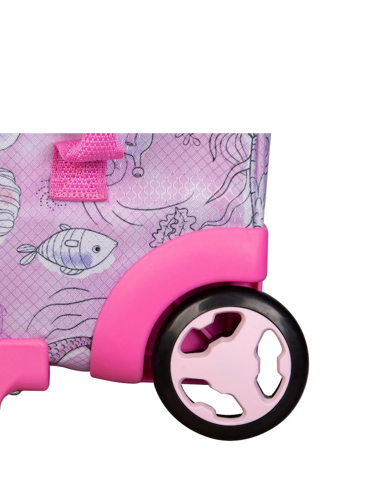 IT Luggage Natural Curisoity Mermaid Print Pink Kiddies Suitcase - Image 6 of 6