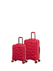 IT Luggage Natural Half-Time Poppy Red Kiddies 2 Piece Suitcase Set - Image 1 of 3