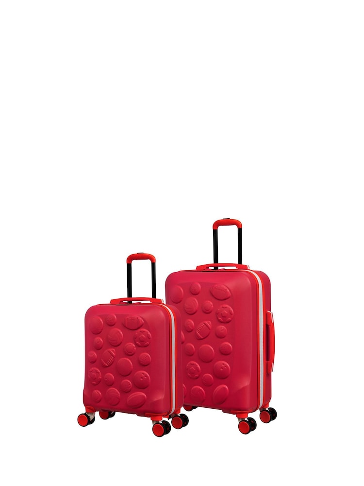 IT Luggage Natural Half-Time Poppy Red Kiddies 2 Piece Suitcase Set - Image 1 of 3