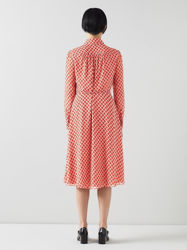 LK Bennett Ensor Hemdkleid mit Grafikdruck - Bild 2 von 2