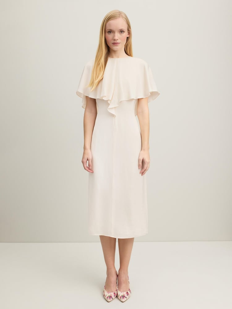 LK Bennett Sadie Cape Detail obleka - Slika 1 iz 5 LK Bennett Sadie Cape Detail obleka - Slika 1 iz 5