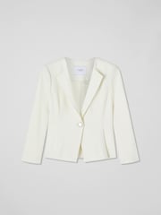 LK Bennett Sky Lenzing™ Ecovero™ Viscose Blend Crepe Jacket - Image 5 of 5