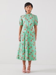 LK Bennett Hedy Petite Bouquet Print 100% Cotton Dress - Bild 1 von 4