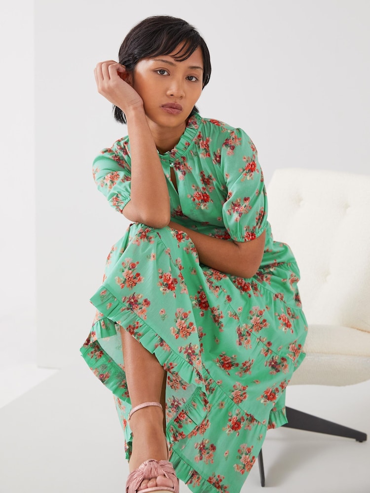 LK Bennett Hedy Petite Bouquet Print 100% Cotton Dress - Bild 2 von 4
